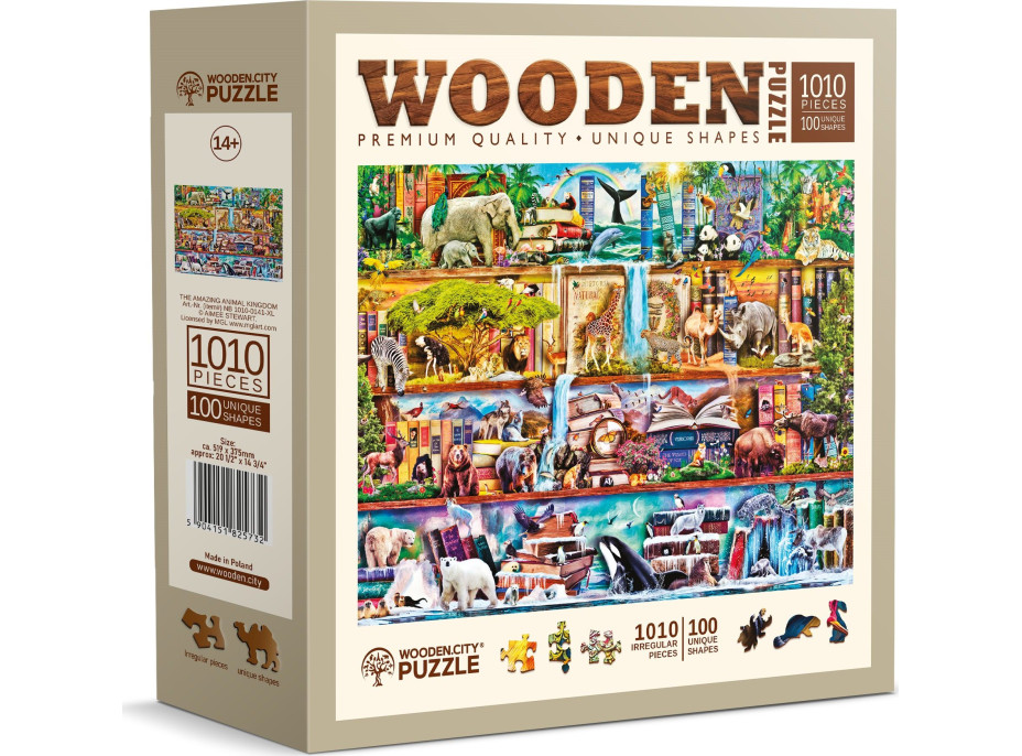 WOODEN CITY Drevené puzzle Úžasný svet zvierat 1010 dielikov