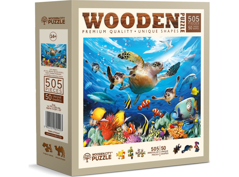 WOODEN CITY Drevené puzzle Život v oceáne 505 dielikov