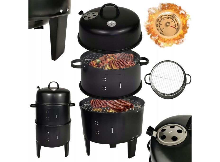 Záhradný gril s udiarňou BBQ1004