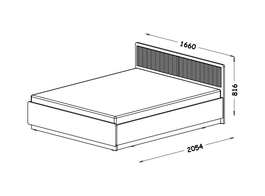 Posteľ PRESTIGO P13 - 200x160 cm