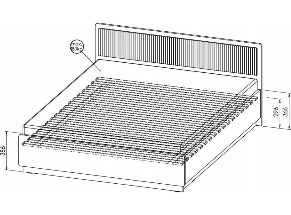 Posteľ PRESTIGO P13 - 200x160 cm