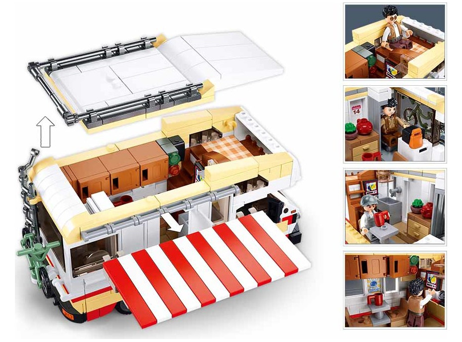 Sluban Model Bricks M38-B1193 Obytný automobil TS-3 v mierke 1:35