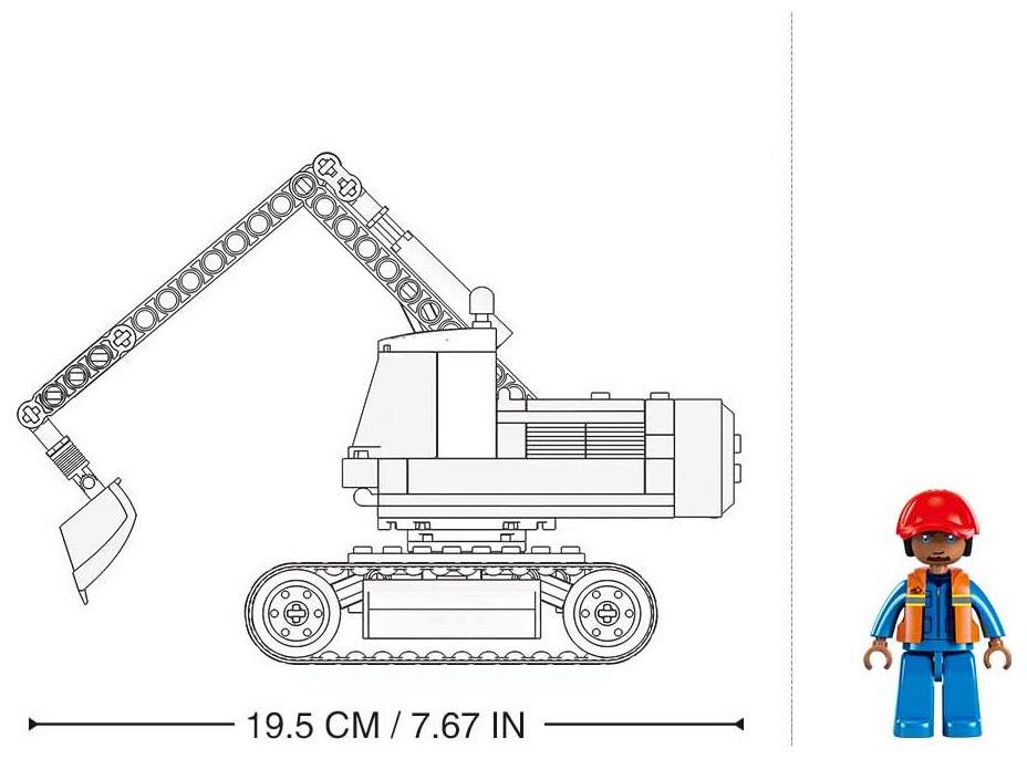 Sluban Town M38-B1196 Pásový bager - bager