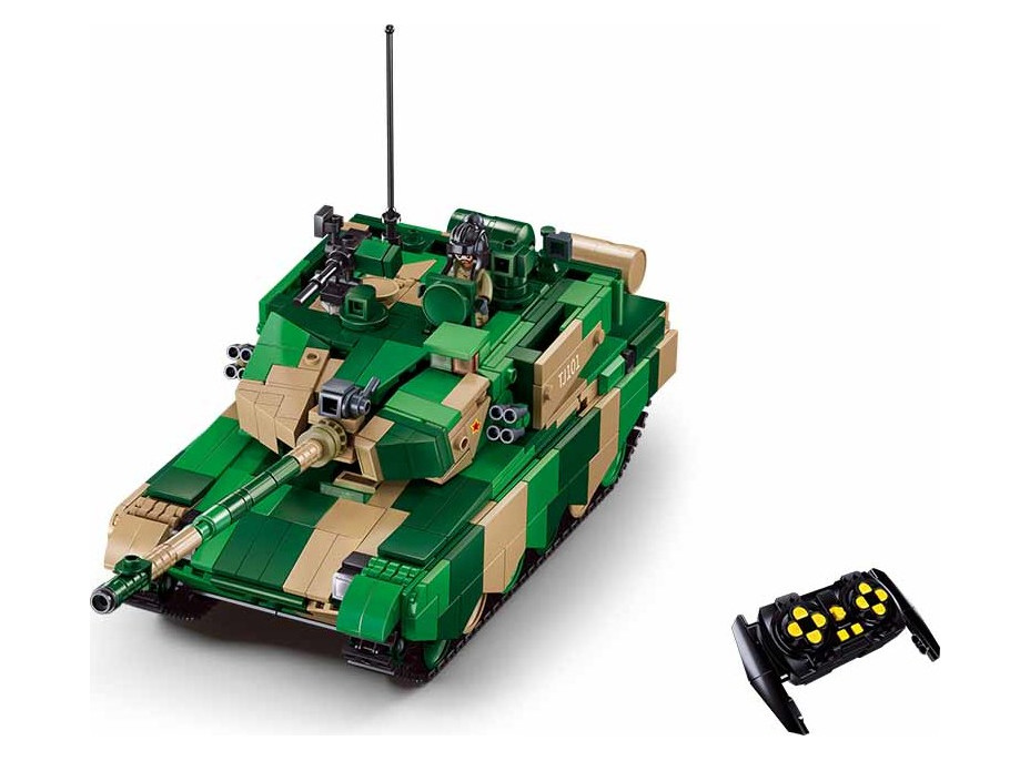 Sluban Power Bricks M38-B7071 R/C ZTZ-99AS Tank na diaľkové ovládanie