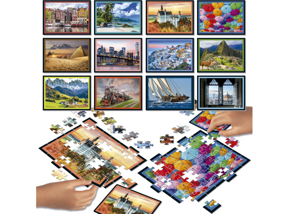 EDUCA Puzzle bitka Cestovanie 12x42 dielikov