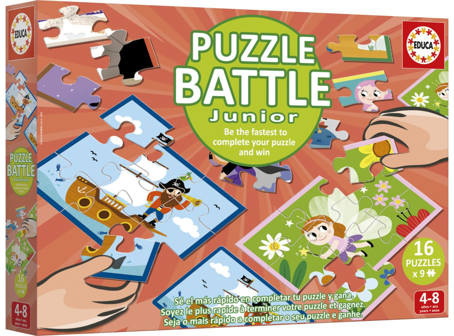 EDUCA Puzzle bitka Fantázia 16x9 dielikov