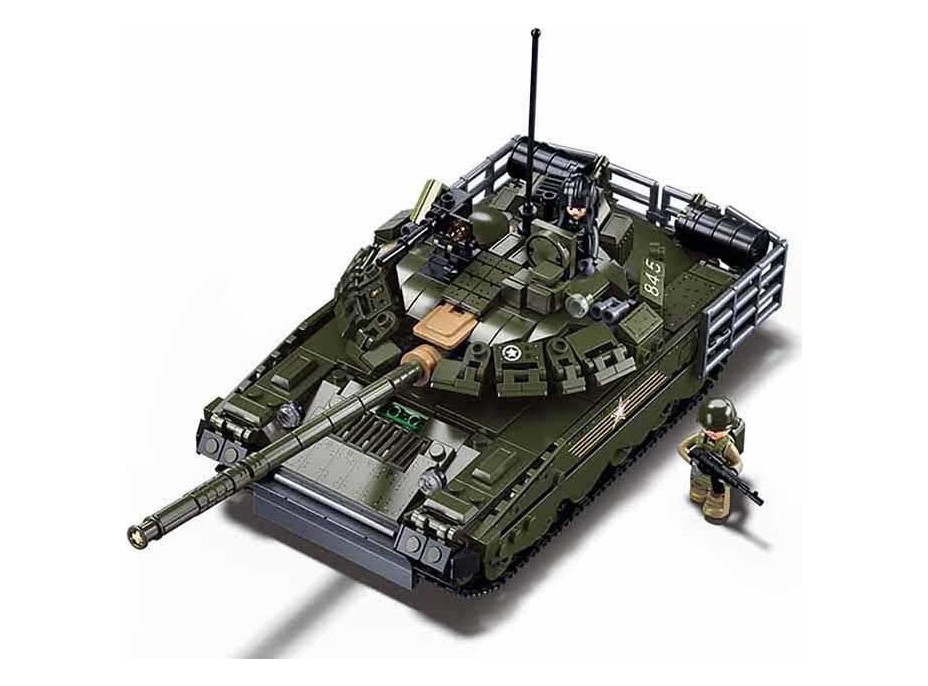 Sluban Model Bricks M38-B1178 Hlavný bojový tank T-80 2 v 1 v mierke 1:35