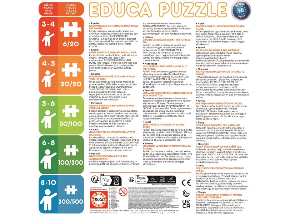 EDUCA Puzzle Šteniatka 100 dielikov