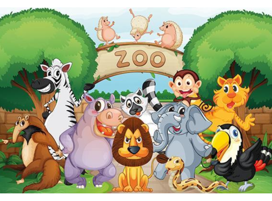 ART PUZZLE Drevené puzzle Vitajte v ZOO 100 dielikov