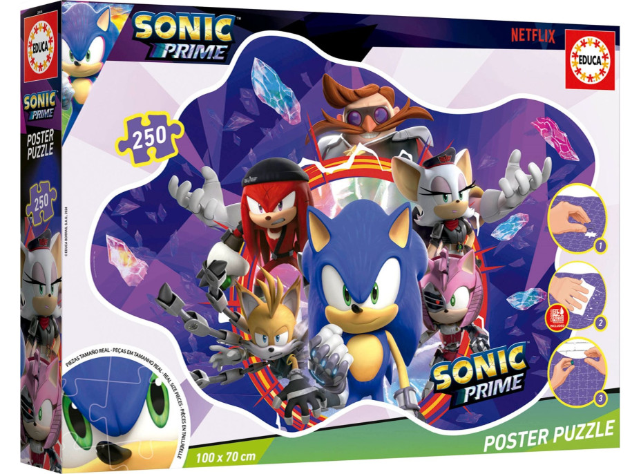 EDUCA Poster puzzle Sonic 250 dielikov