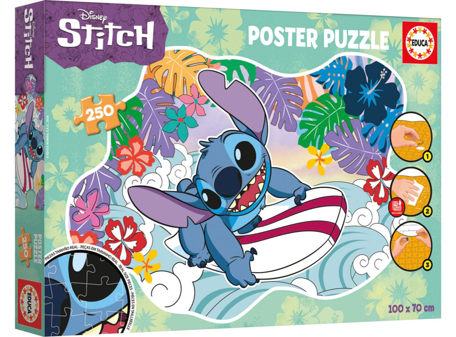 EDUCA Poster puzzle Stitch 250 dielikov