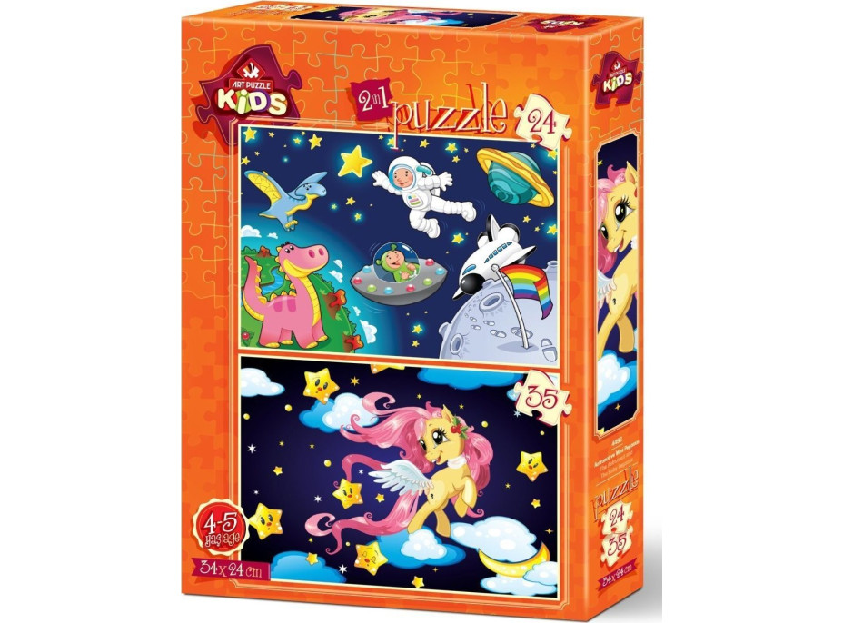 ART PUZZLE Puzzle Astronaut a Mláďa Pegasa 24+35 dielikov