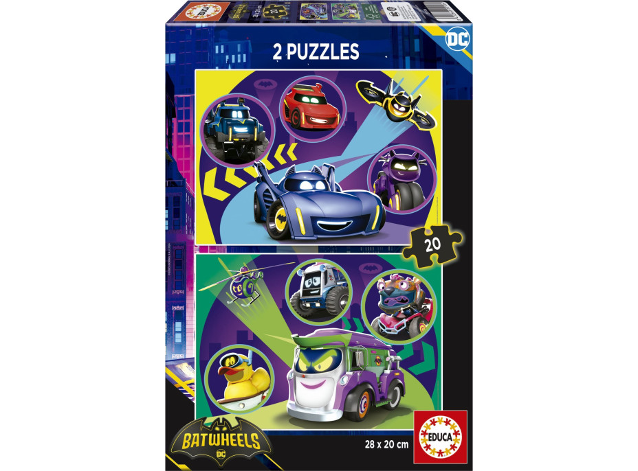 EDUCA Puzzle Batwheels 2x20 dielikov