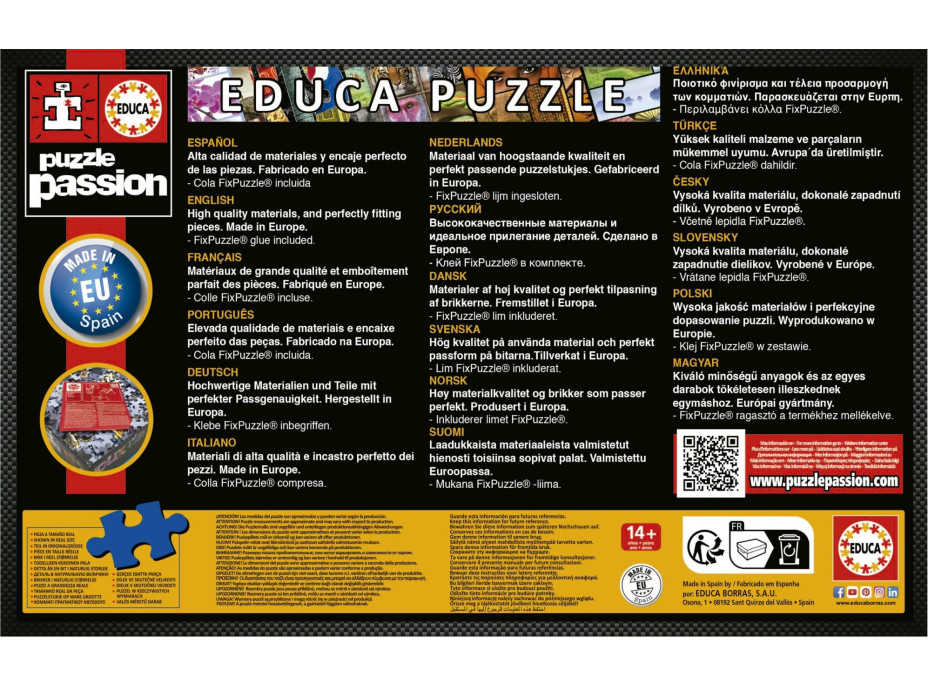 EDUCA Puzzle Dáma s vejárom 1000 dielikov