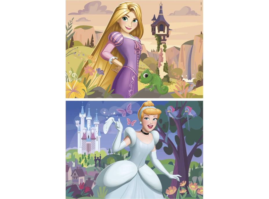 EDUCA Puzzle Disney princeznej: Locika a Popoluška 2x48 dielikov