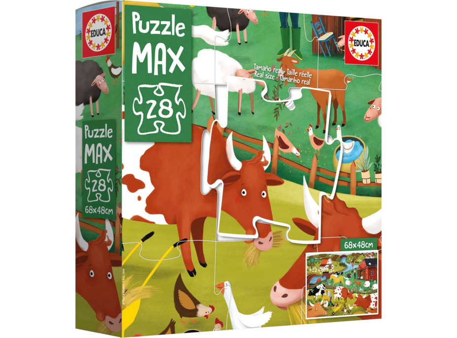 EDUCA Puzzle Farma 28 dielikov