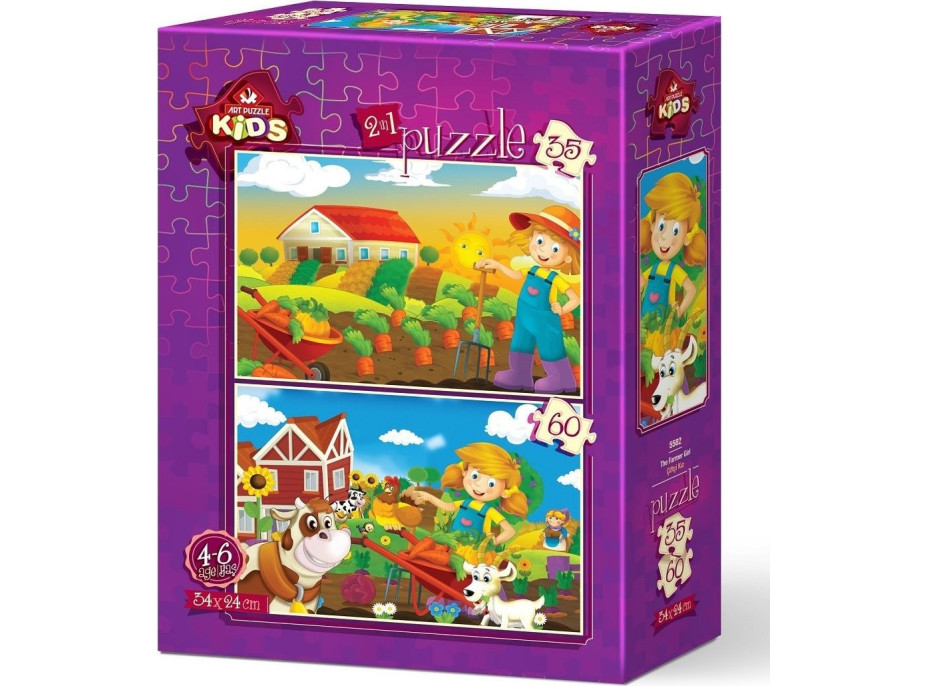 ART PUZZLE Puzzle Farmárka 35+60 dielikov