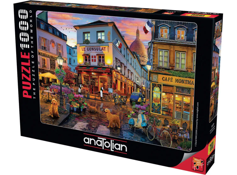 ANATOLIAN Puzzle Kaviareň Montmartre 1000 dielikov