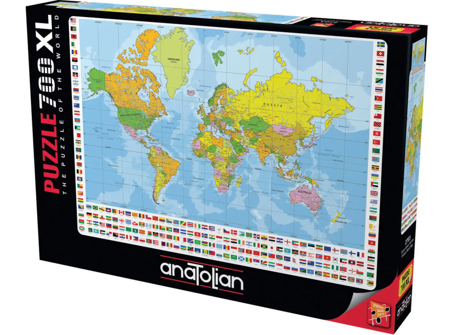 ANATOLIAN Puzzle Politická mapa sveta XL 700 dielikov