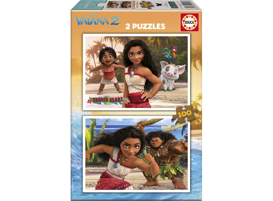 EDUCA Puzzle Vaiana 2, 2x100 dielikov