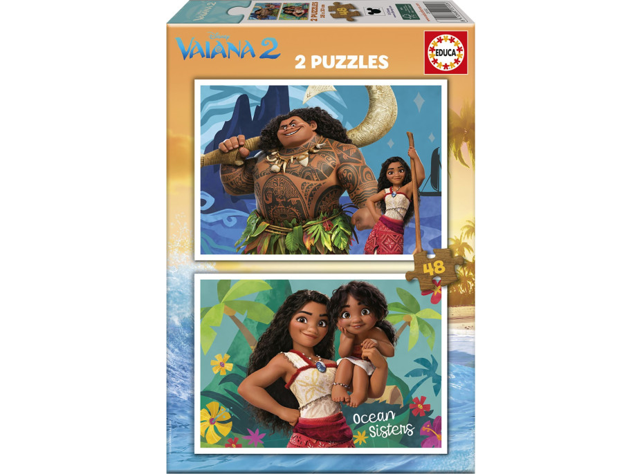 EDUCA Puzzle Vaiana 2, 2x48 dielikov