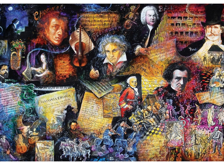 ART PUZZLE Puzzle Významní skladatelia 500 dielikov