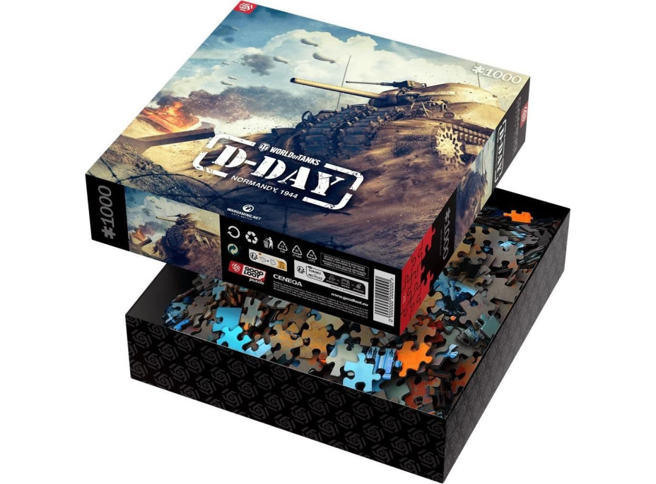 GOOD LOOT Puzzle World of Tanks: D-Day 1000 dielikov