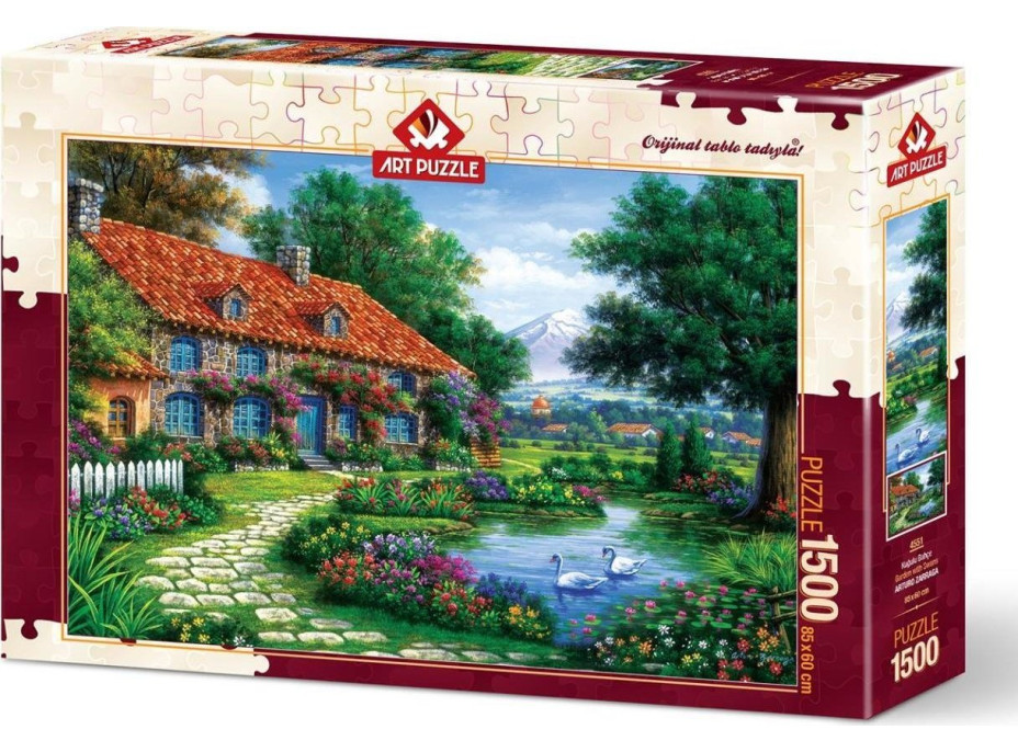 ART PUZZLE Puzzle Záhrada s labuťami 1500 dielikov