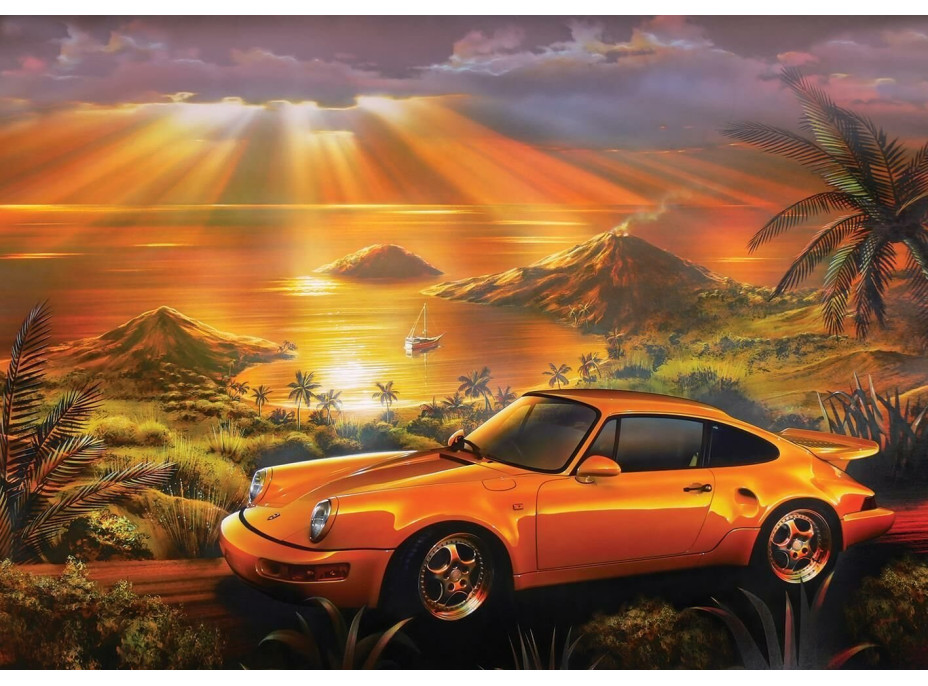 ART PUZZLE Puzzle Žlté Porsche 1500 dielikov