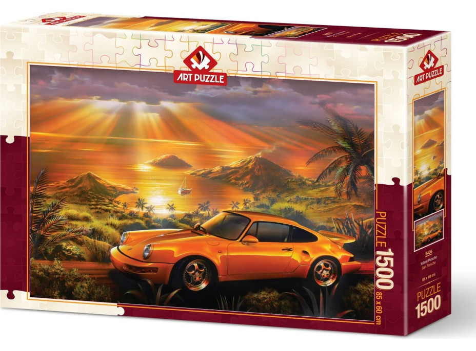 ART PUZZLE Puzzle Žlté Porsche 1500 dielikov