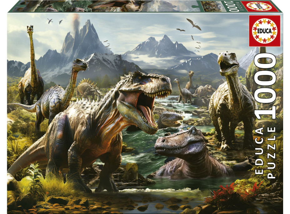 EDUCA Puzzle Zúriví dinosaury 1000 dielikov