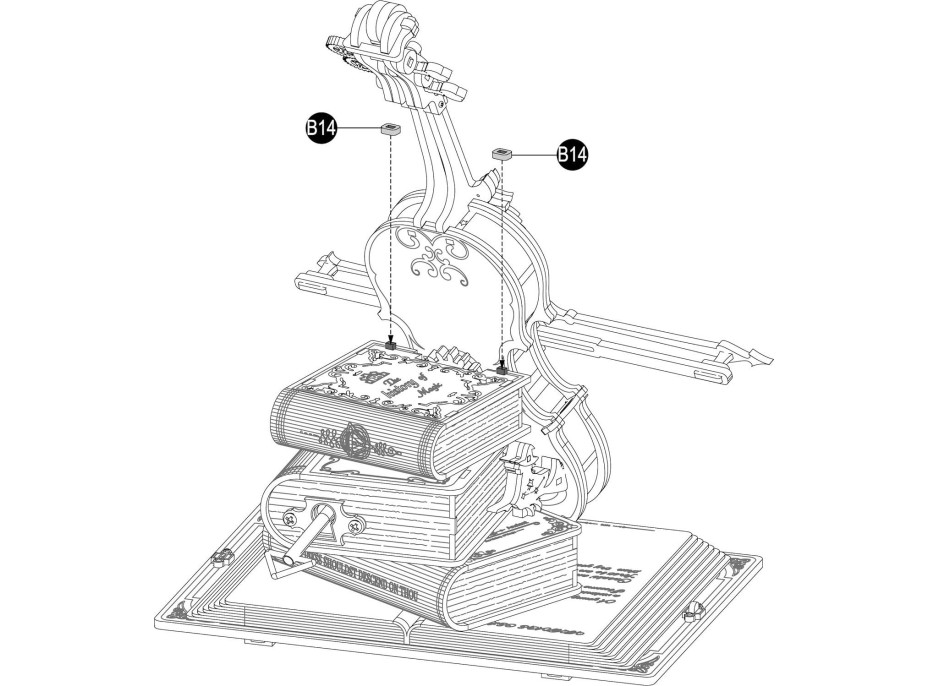 ROBOTIME Roker 3D drevené puzzle Kúzelné violončelo (hracia skrinka) 199 dielikov