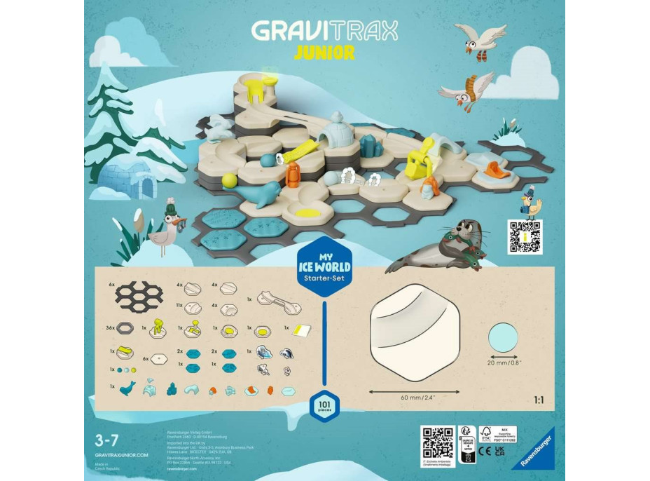 RAVENSBURGER GraviTrax Junior Štartovacia sada Ľadový svet