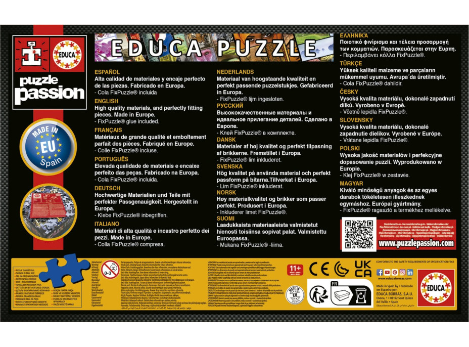 EDUCA Puzzle 100 ohrozených druhov 500 dielikov