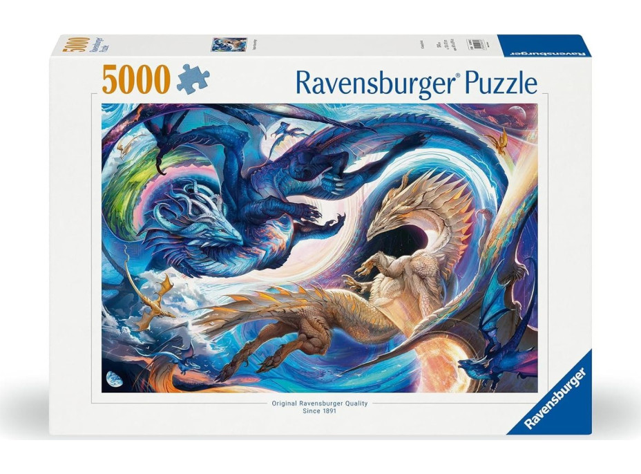 RAVENSBURGER Puzzle Draci: Deň a noc 5000 dielikov