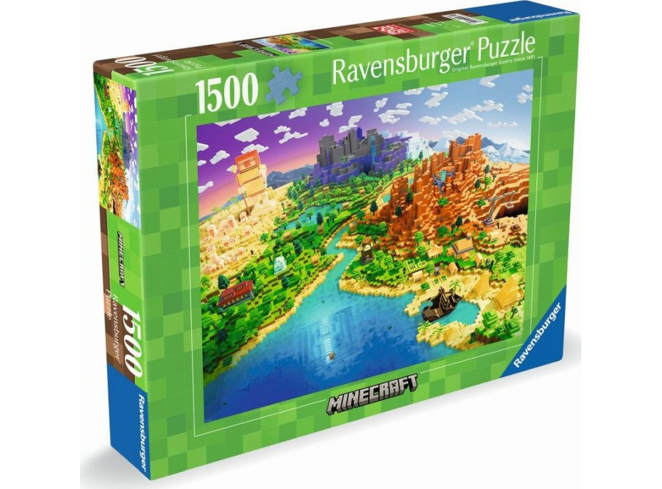 RAVENSBURGER Puzzle Minecraft: Svet Minecraftu 1500 dielikov