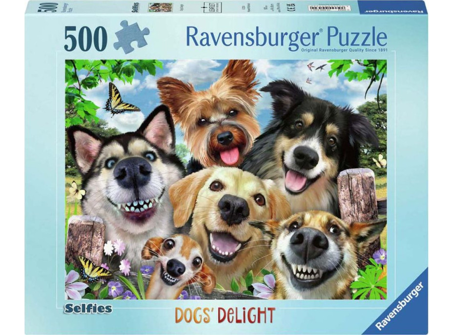 RAVENSBURGER Puzzle Psie selfie 500 dielikov