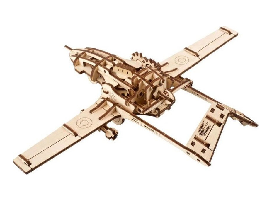 UGEARS 3D puzzle Bojový dron Bayraktar TB2 125 dielikov