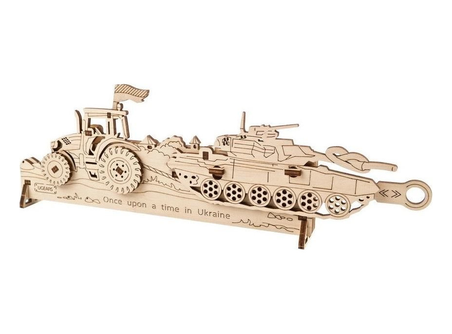 UGEARS 3D puzzle Brave UA Tractor 51 dielikov