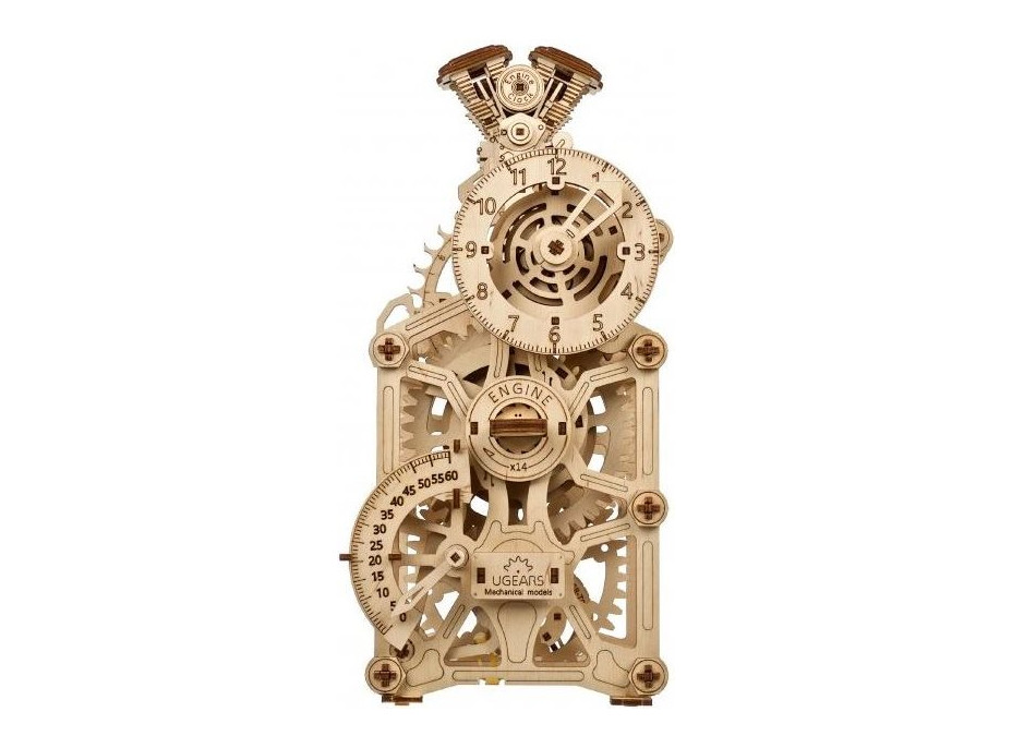 UGEARS 3D puzzle Hodiny motora 265 dielikov