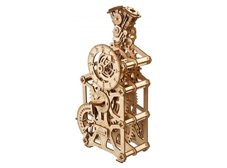 UGEARS 3D puzzle Hodiny motora 265 dielikov