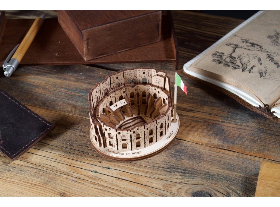 UGEARS 3D puzzle Koloseum, Rím 63 dielikov