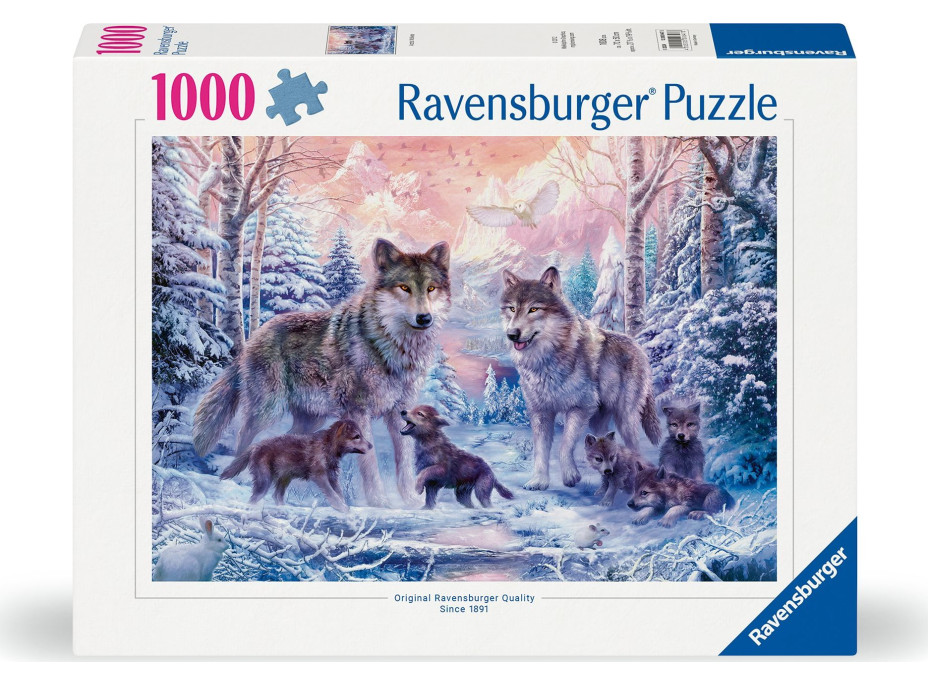 RAVENSBURGER Puzzle Arktickí vlci 1000 dielikov