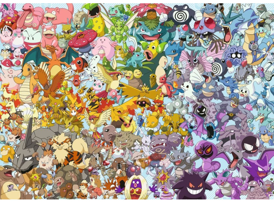 RAVENSBURGER Puzzle Challenge: Pokémon 1000 dielikov