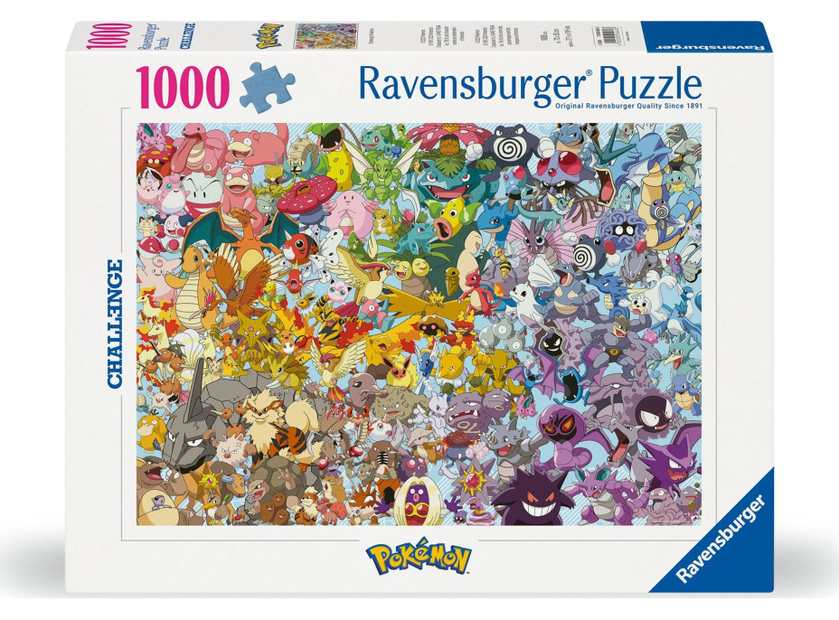 RAVENSBURGER Puzzle Challenge: Pokémon 1000 dielikov