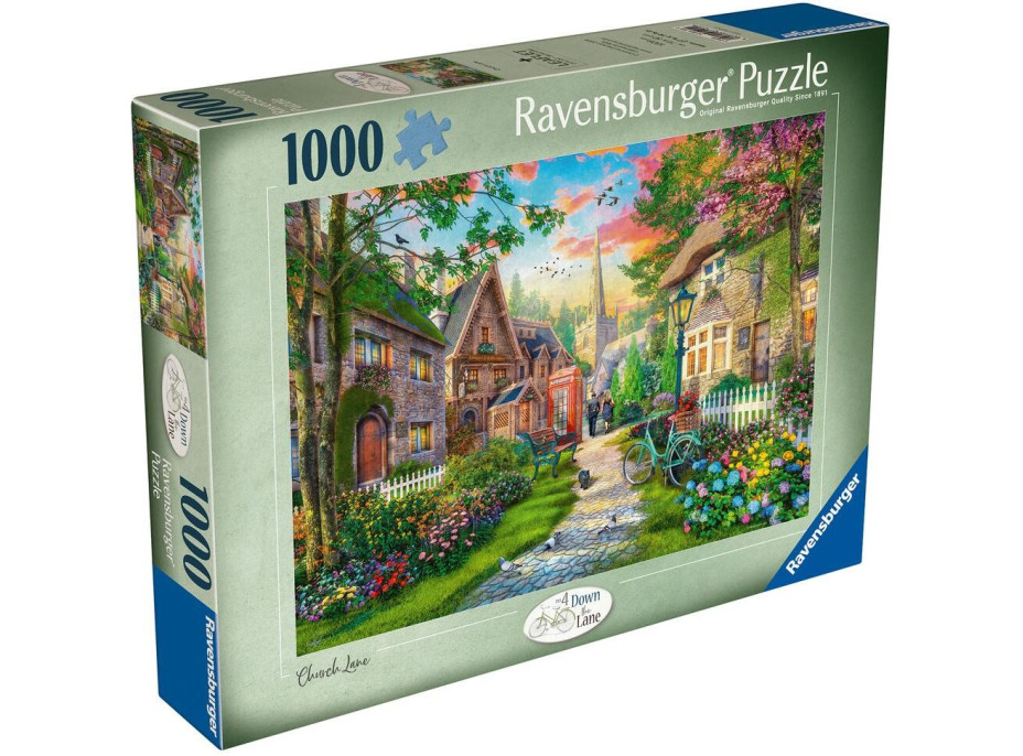 RAVENSBURGER Puzzle Prechádzka vidieckou uličkou 1000 dielikov