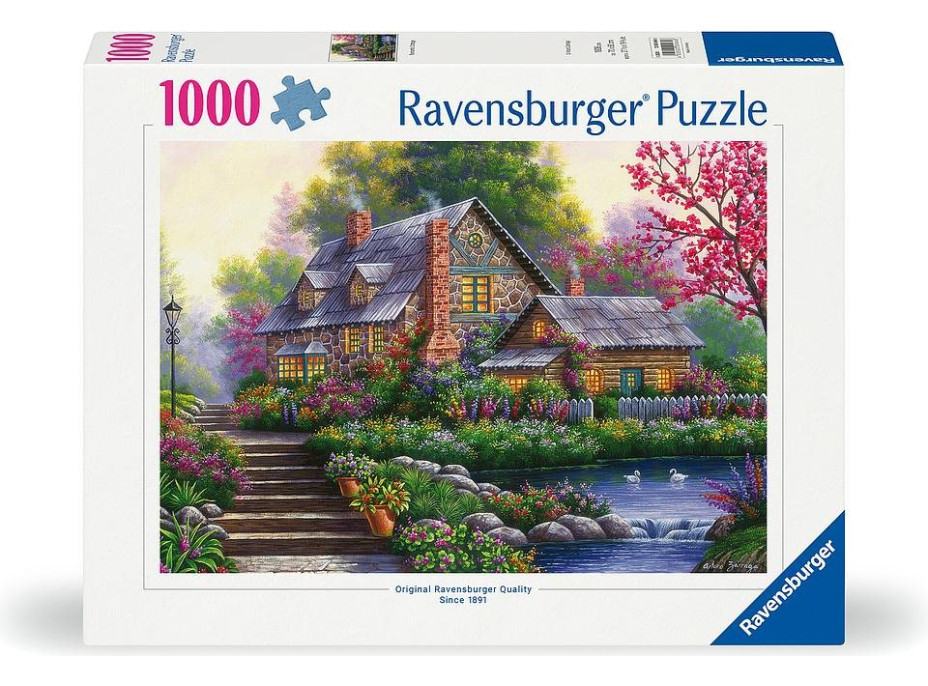 RAVENSBURGER Puzzle Romantická chata 1000 dielikov