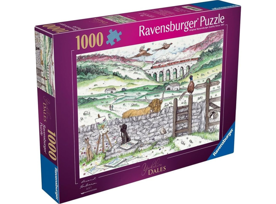 RAVENSBURGER Puzzle Život v Yorkshire 1000 dielikov