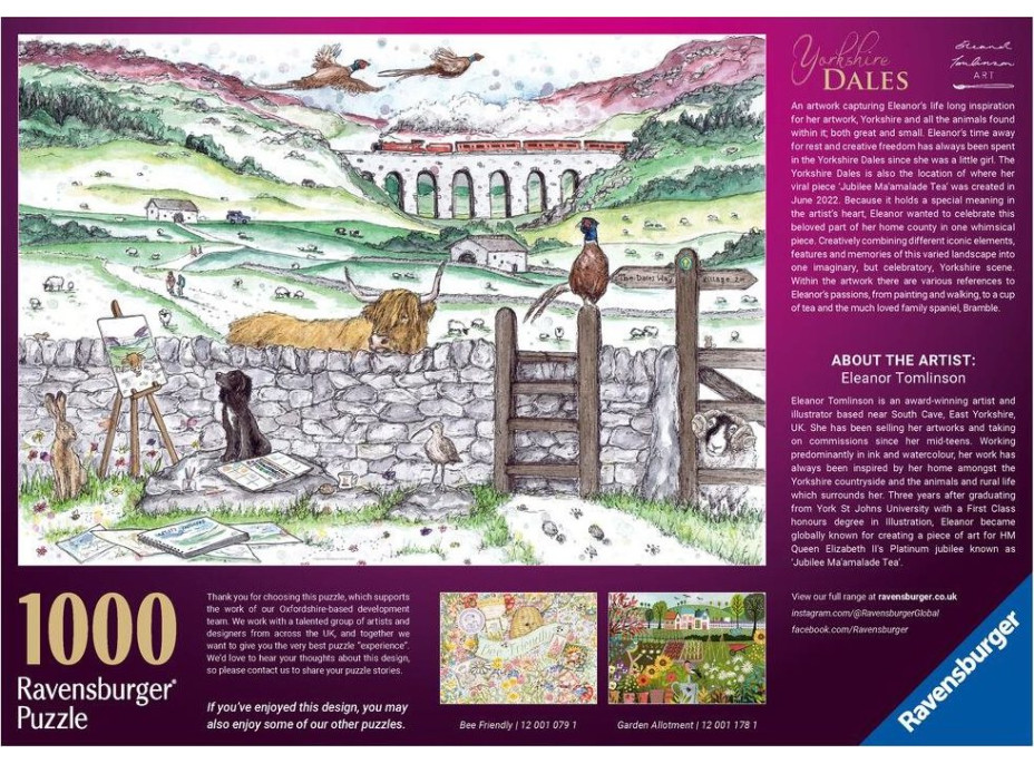 RAVENSBURGER Puzzle Život v Yorkshire 1000 dielikov