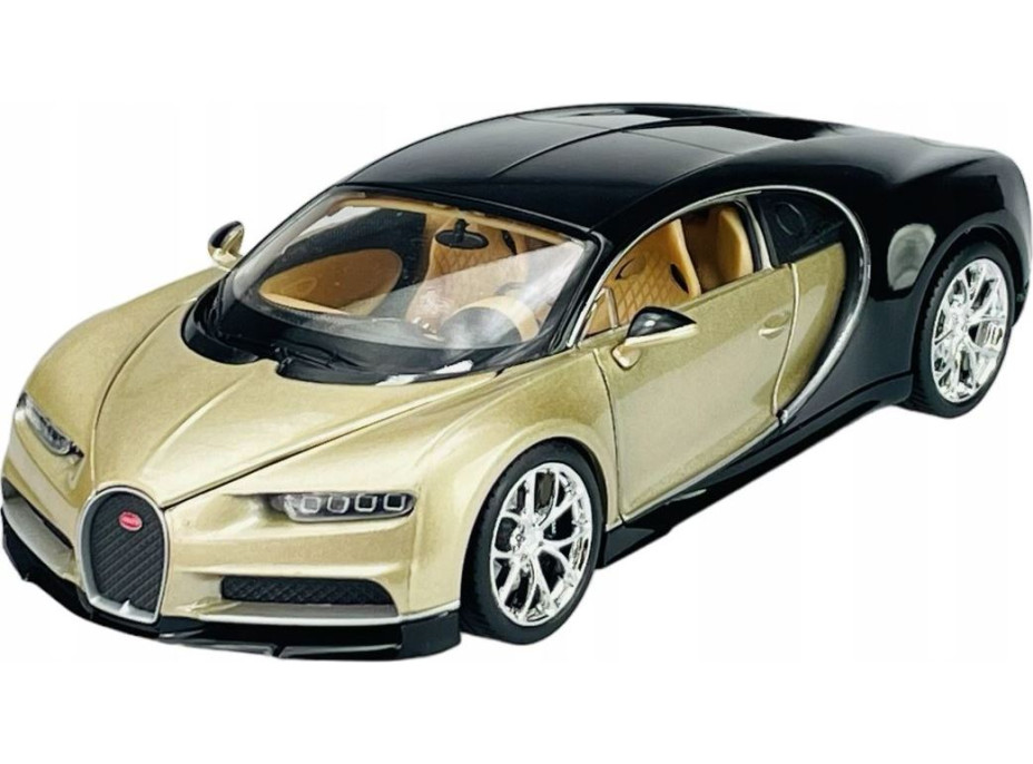 Welly Bugatti Chiron 1:24 zlato-čierne